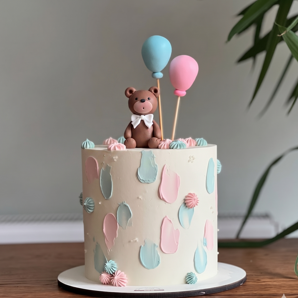 Gender Reveal | Bear with Balloons