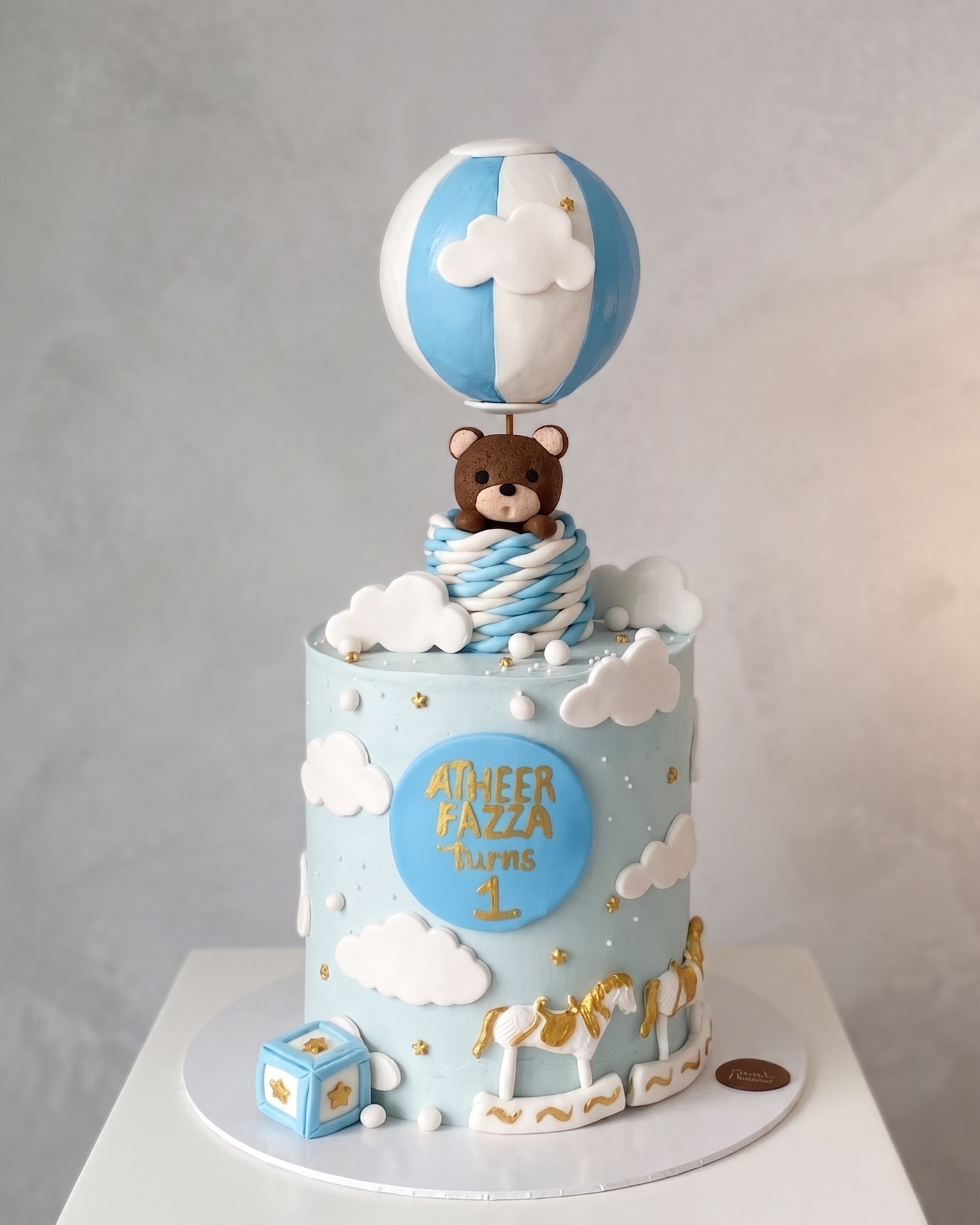 Kids Cake | Bear with Hot Balloon