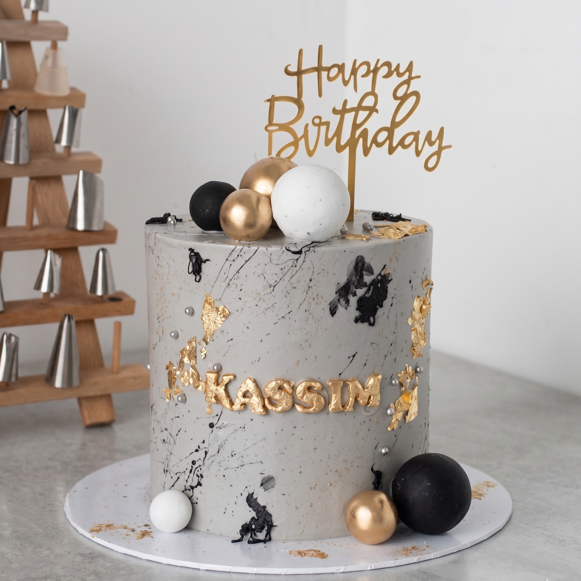 Men Cake | Grey Theme
