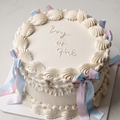 Gender Reveal | Vintage Double Ribbon
