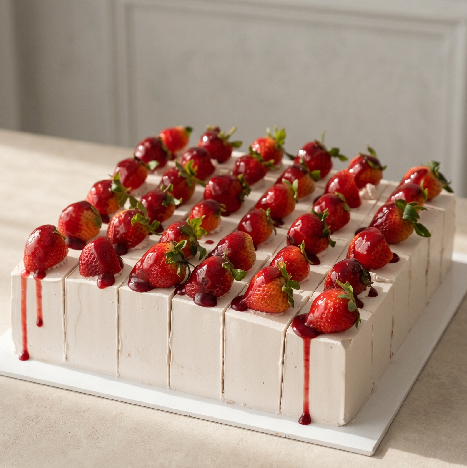 Square Victoria Sandwich Cake