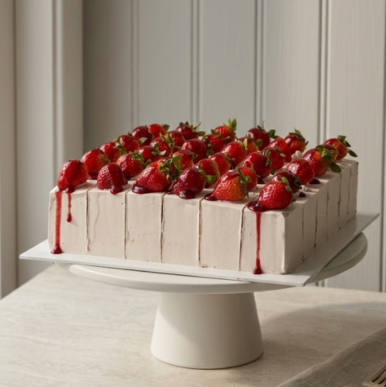 Square Victoria Sandwich Cake